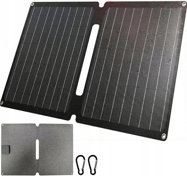 PANEL SŁONECZNY 20W SKŁADANY USB PRZENOŚNY