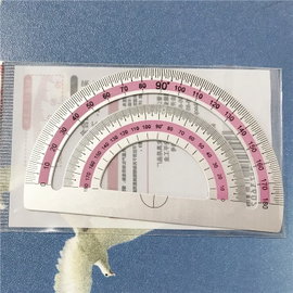 6-częściowy zestaw szablonów parabolicznych, linijka, kątomierz