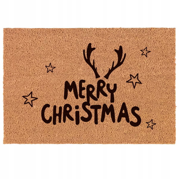 Świąteczna wycieraczka do wnętrz, z napisem Merry Christmas, antypoślizgowa