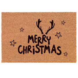 Świąteczna wycieraczka do wnętrz, z napisem Merry Christmas, antypoślizgowa
