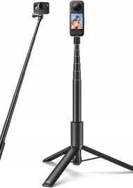 KIJEK DO SELFIE STATYW 120CM TELESKOPOWY DO KAMER