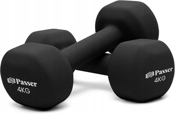 HANTLE NEOPRENOWE 2x4KG ANTYPOSLIZGOWE TRENING