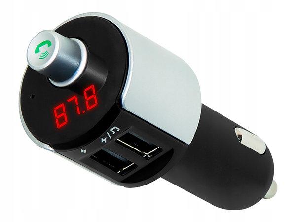 Nadajnik FM Bluetooth, adapter radiowy samochodowy, z Siri Assistant