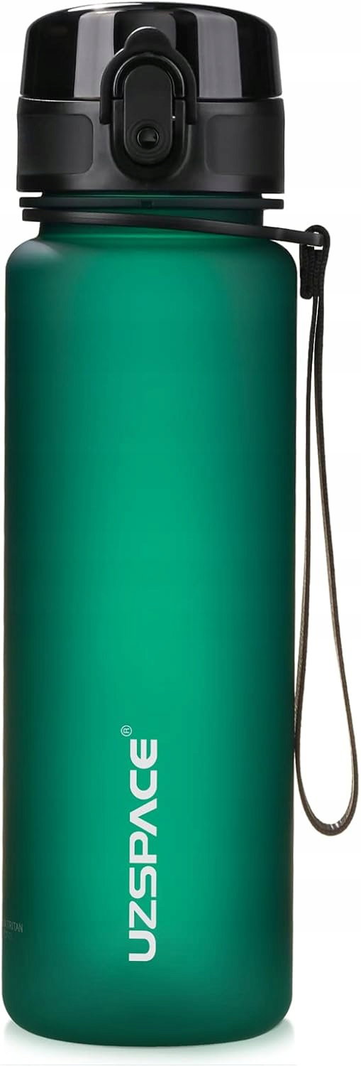 Butelka na wodę 500 ml, Bez BPA, Plastik Tritan, Szczelna, do szkoły