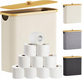KOSZ NA PAPIER TOALETOWY 30 L Z POKRYWKĄ I UCHWYTAMI