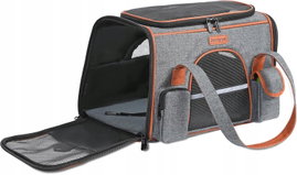 TORBA TRANSPORTOWA DLA PSA I KOTA SKŁADANA ODDYCHAJĄCA DO 7 KG 42x22x25