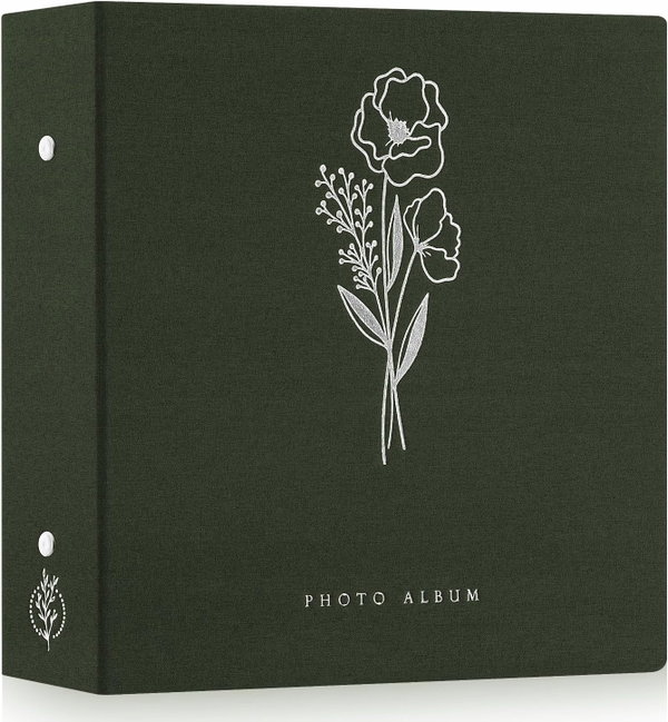 ALBUM NA ZDJĘCIA 11X15 1000 ZDJĘĆ LNIANY ZIELONY