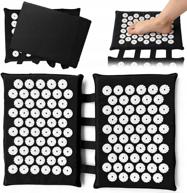 MATA DO AKUPRESURY DO STÓP I PLECÓW 2 x 33 CM – 110 KOŃCÓWEK ABS