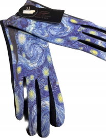 Ciepłe rękawiczki z dzianiny, unisex, do obsługi ekranów dotykowych, czarne