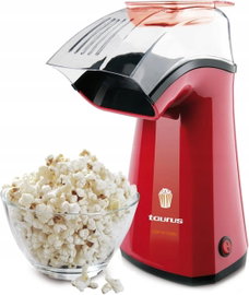 MASZYNA DO POPCORNU 1100W BEZTŁUSZCZOWA GORĄCE POWIETRZE CZERWONA