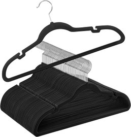 WIESZAKI NA UBRANIA 50 SZTUK AKSAMITNE ANTYPOŚLIZGOWE 43CM 5KG