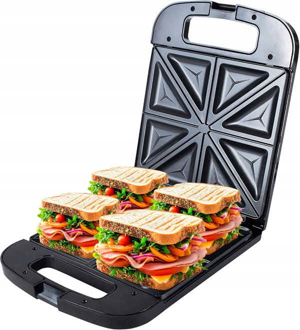 GRILL ELEKTRYCZNY OPIEKACZ 2000W Z POWŁOKĄ NIEPRZYWIERAJĄCĄ DO KUCHNI