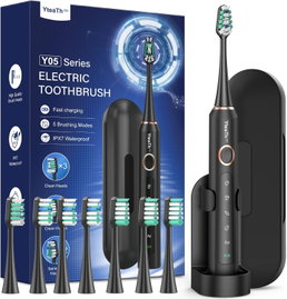 SZCZOTECZKA SONICZNA ELEKTRYCZNA 8 KOŃCÓWEK ETUI CZARNA