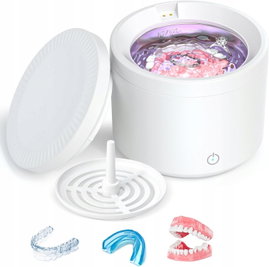 MYJKA ULTRADŹWIĘKOWA 48000HZ 200ML UV DO PROTEZ OKULARÓW