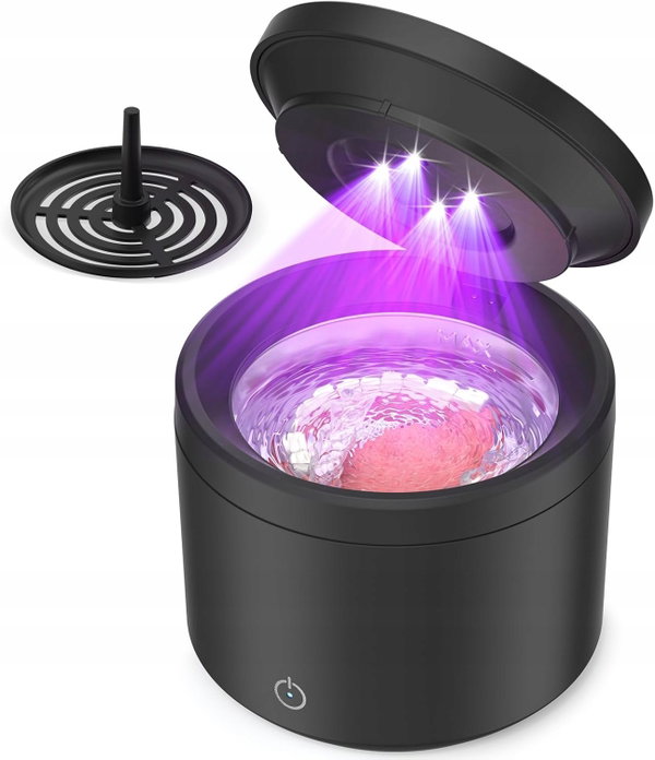 MYJKA ULTRADŹWIĘKOWA 48000HZ 200ML UV DO PROTEZ OKULARÓW