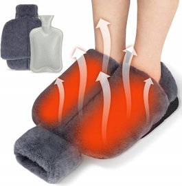 Pluszowe podgrzewacze do stóp, 2 l, 2 w 1 torba na wodę, termofor
