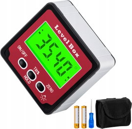 KĄTOMIERZ CYFROWY MAGNETYCZNY LCD INKLINOMETR POZIOMICA