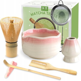 AKCESORIA DO MATCHY Z MISKĄ 570ML I MIOTEŁKĄ 7 ELEMENTÓW