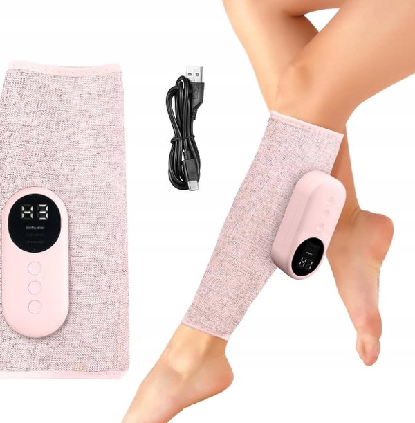 MASAŻER NÓG ŁYDEK KOLAN Z PODGRZEWANIEM USB-C