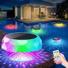 LAMPA SOLARNA LED DO BASENU STAWU RGB Z PILOTEM