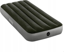 MATERAC DMUCHANY INTEX 191x76x25 CM DURA-BEAM JR TWIN Z TORBĄ SZARY