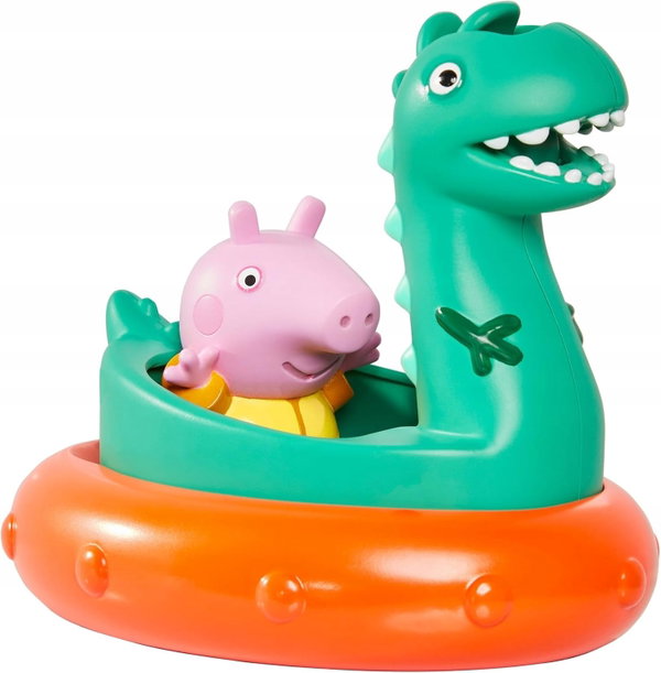 ZABAWKA DO KĄPIELI ŚWINKA PEPPA GEORGE Z DINOZAUREM DLA DZIECI 18M+