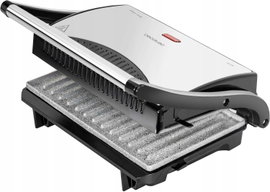 GRILL ELEKTRYCZNY 700W POWŁOKA ROCKSTONE 23X14,5CM ANTYPOŚLIZGOWY PŁYWAK