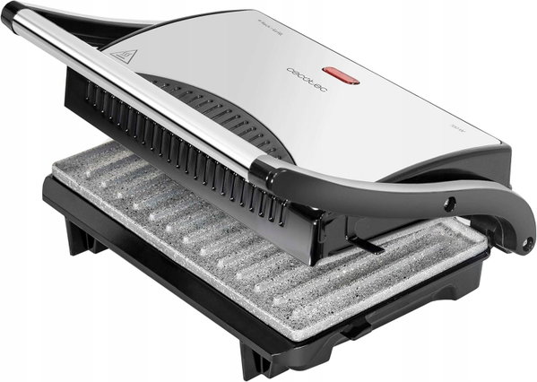 GRILL ELEKTRYCZNY 700W POWŁOKA ROCKSTONE 23X14,5CM ANTYPOŚLIZGOWY PŁYWAK
