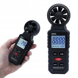 ANEMOMETR CYFROWY 3W1 MIERNIK WIATRU LCD TEMPERATURA
