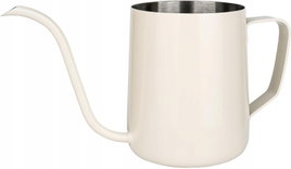 KONEWKA STALOWA BIAŁA 350ML Z DŁUGĄ WYLEWKĄ