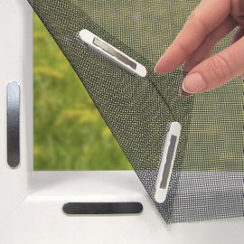 MOSKITIERA MAGNETYCZNA DO OKNA 150X130 CZARNA