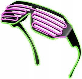 OKULARY LED IMPREZOWE 3 TRYBY ŚWIECENIA