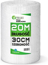 FOLIA BĄBELKOWA OCHRONNA W ROLCE 30 CM X 20 M DO PAKOWANIA