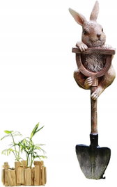 FIGURKA KRÓLIKA Z ŁOPATĄ DEKORACJA OGRODU 16,5CM