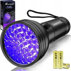 LATARKA UV 51 LED CZARNE ŚWIATŁO DO WYKRYWANIA MOCZU PSA I PLAM