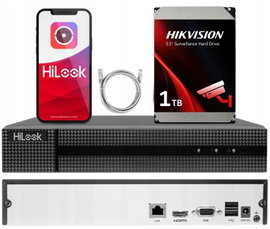 Rejestrator IP NVR-104MH-D + 1TB 4 Kanały Sieciowy 4MP HiLook by Hikvision