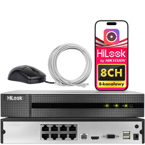 REJESTRATOR NVR-108MH-C/8P(E) 8 KANAŁOWY IP HILOOK BY HIKVISION