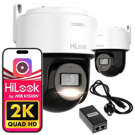 Kamera OBROTOWA 4MPX IP ŚLEDZENIE PoE MIKROFON PTZ-N4MP-P HiLook + ZASILACZ