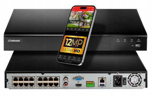 Rejestrator sieciowy NVR IP 32 kanałowy 16xPoE 12MP dyski do 2x10TB