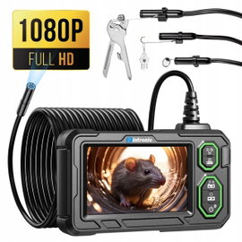 KAMERA ENDOSKOPOWA INSPEKCYJNA FULL HD 5M EKRAN 4.3" LED -- NAGRYWANIE --