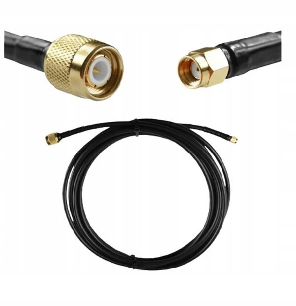 10m przedłużacz antenowy TNC-m/RP-SMAm WiFi/GSM