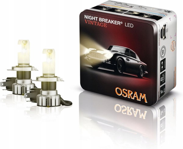 Żarówka LED (Karton 2szt.) H4/R2 12V 20/19W P43T adapter R2 bez