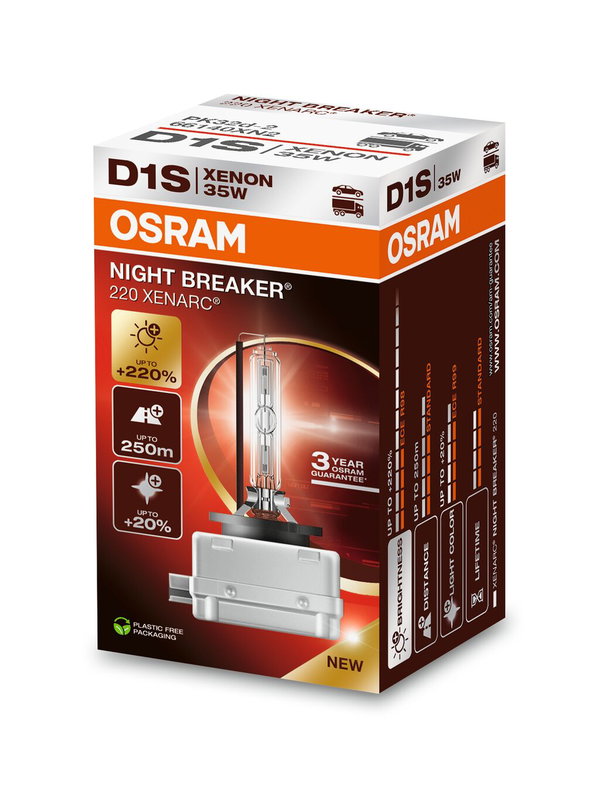 Żarówka (Karton 1szt.) D1S 85V 35W PK32D-2 XENARC NIGHT BREAKER 220, biała