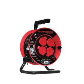 Przedłużacz elektryczny bębnowy specjalistyczny 30m, 230V, 3x1,5mm², liczba