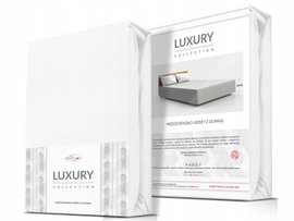 Prześcieradło jersey elastan z gumką WHITE/BIAŁY/160x200x30