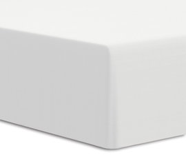 Prześcieradło jersey elastan z gumką WHITE/BIAŁY/140x200x30