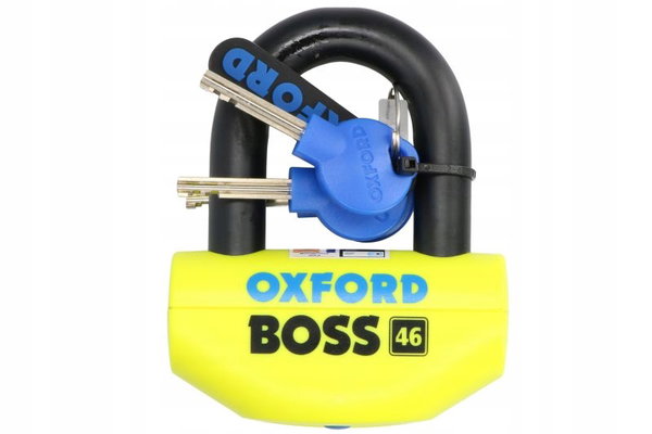 Kłódka Boss OXFORD kolor żółty trzpień 16mm
