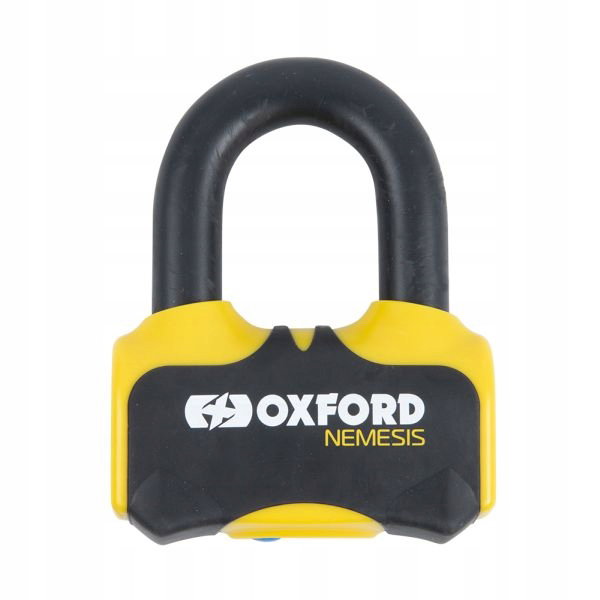 Blokada tarczy hamulcowej NEMESIS OXFORD kolor żółty 122mm x 95mm trzpień