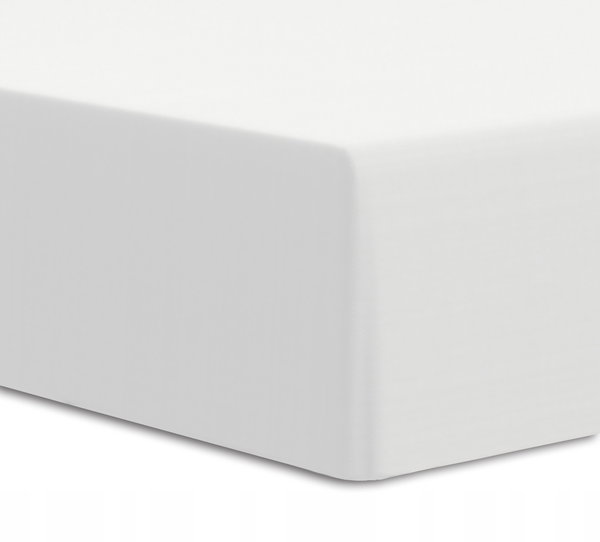 Prześcieradło jersey elastan z gumką WHITE/BIAŁY/90x200x30