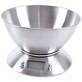 Waga kuchenna stalowa z misą elektroniczna 5 kg, 2,2 l